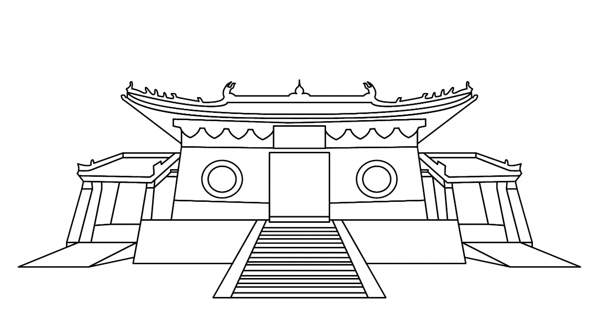 河南元素亚克力灯具:少林寺